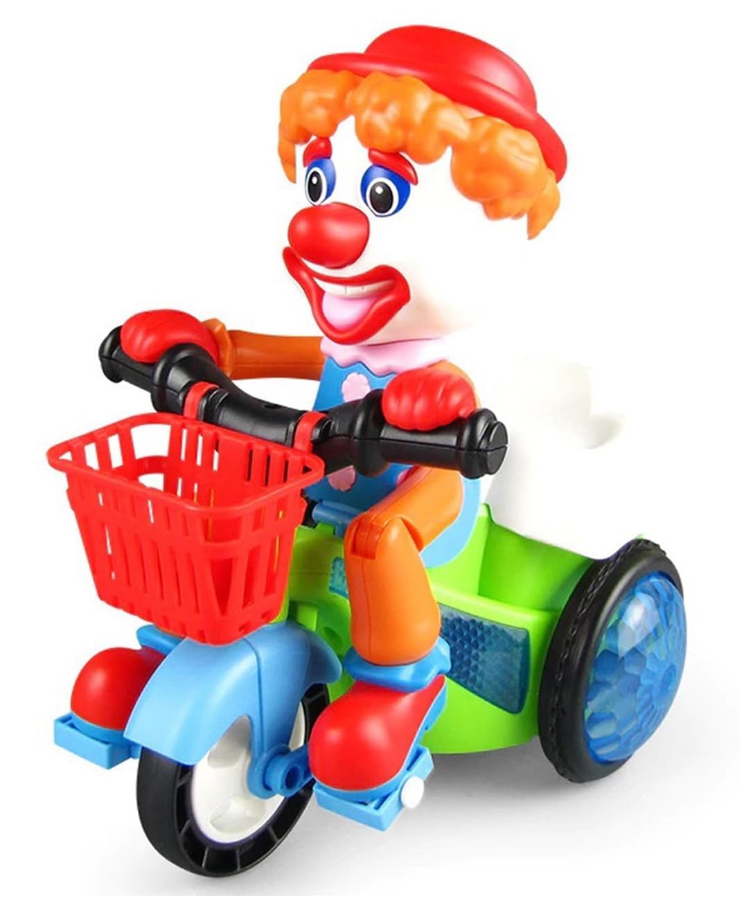 Stunt Tricycle Joker Bump and Go Toy with 4D Lights Dancing Toy