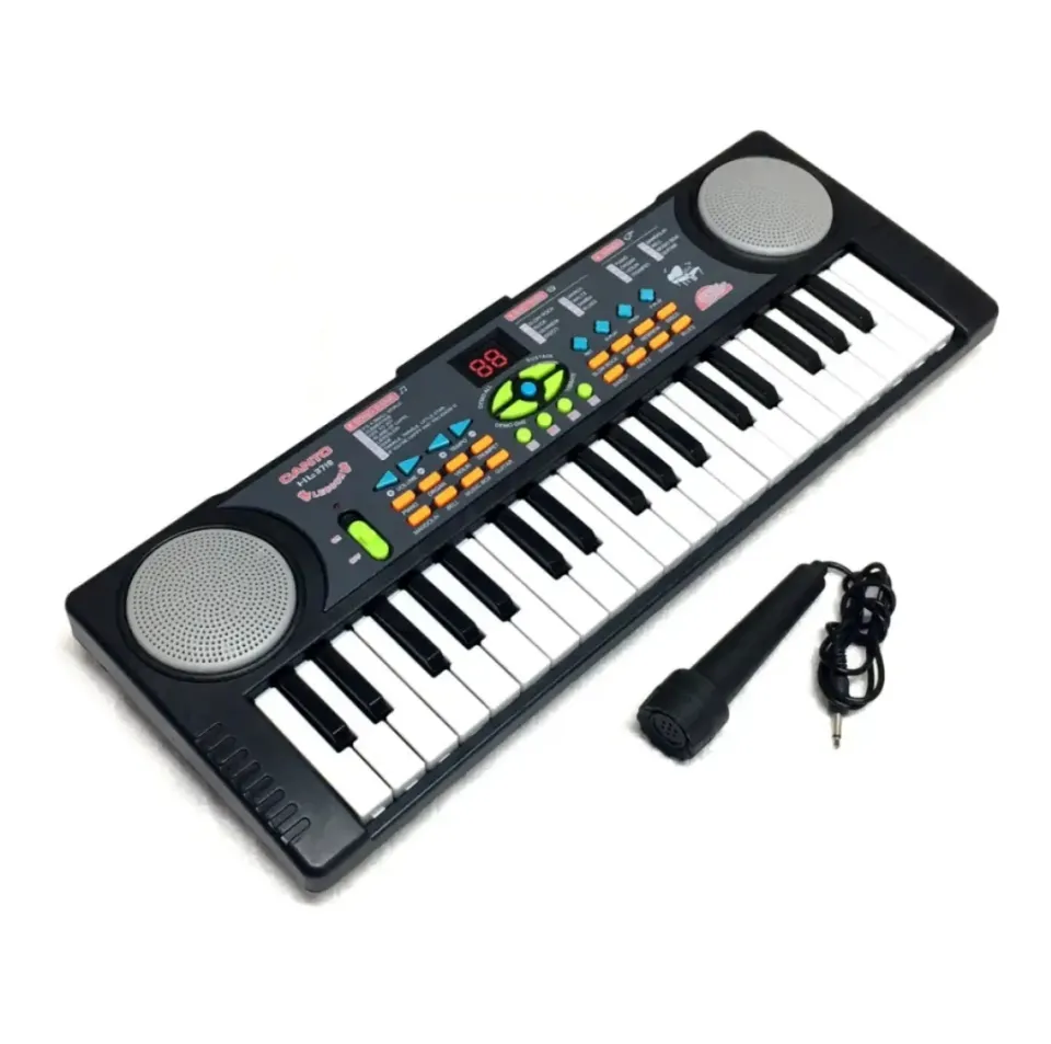 Canto-Electronic 37 Keys Musical Keyboard Piano: 8 Tone, 8 Beats, Tempo Adjusting, Microphone, FM
