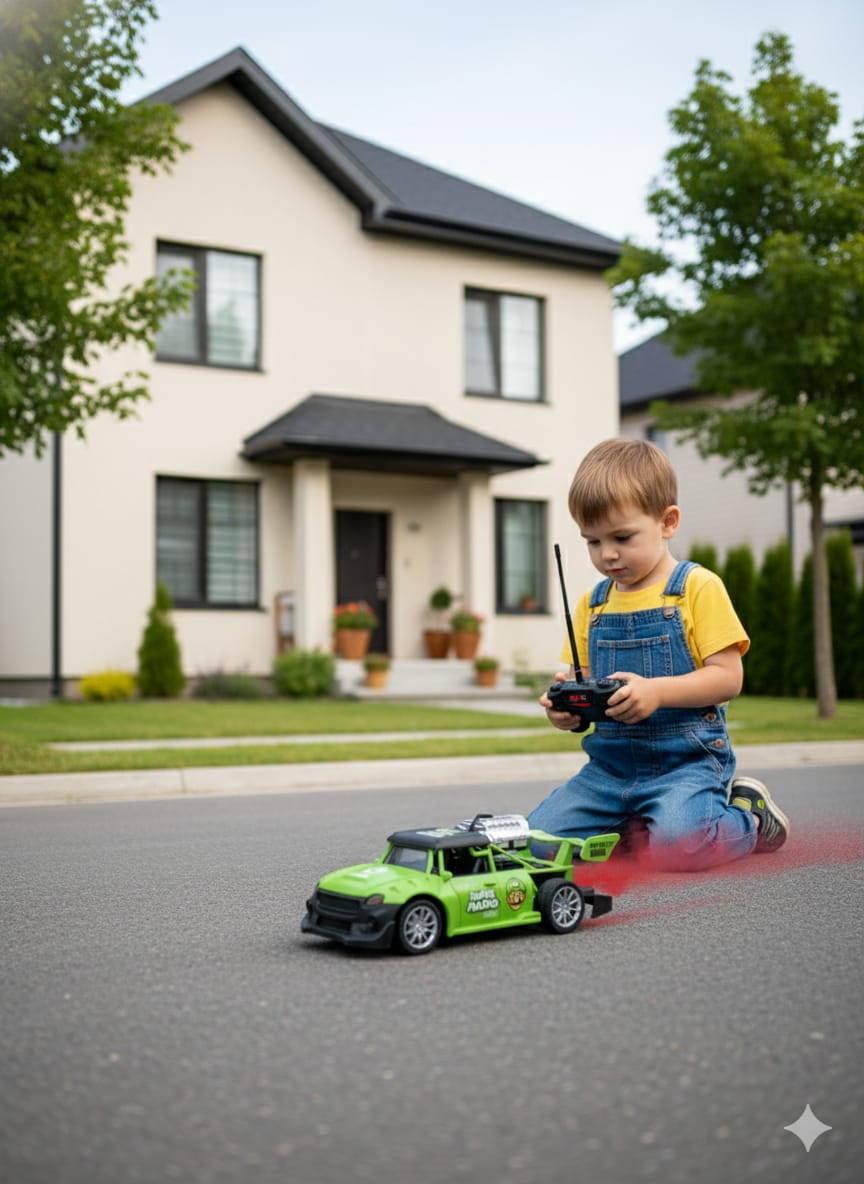 Super Mario Smoke-Effect  Rechargeable car